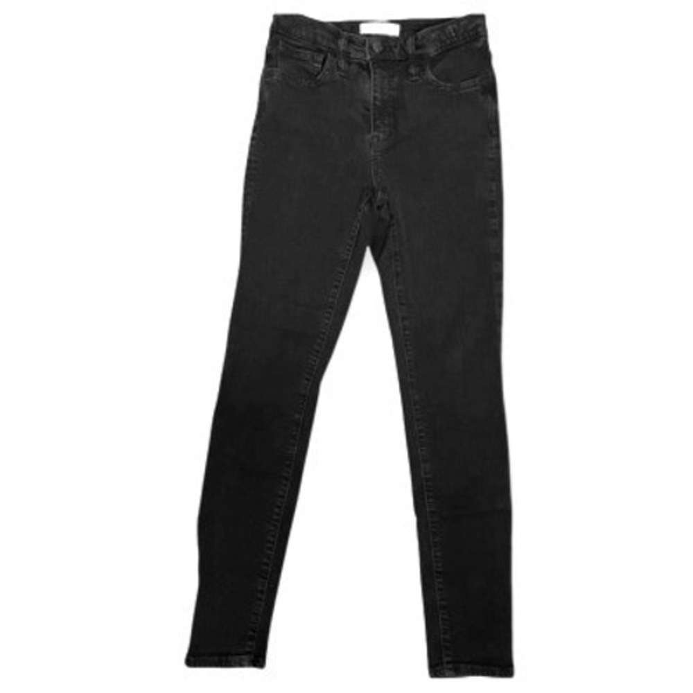 Madewell Jeans 27  Roadtripper  Womens High Rise Skinny Stretch Slim Black Denim